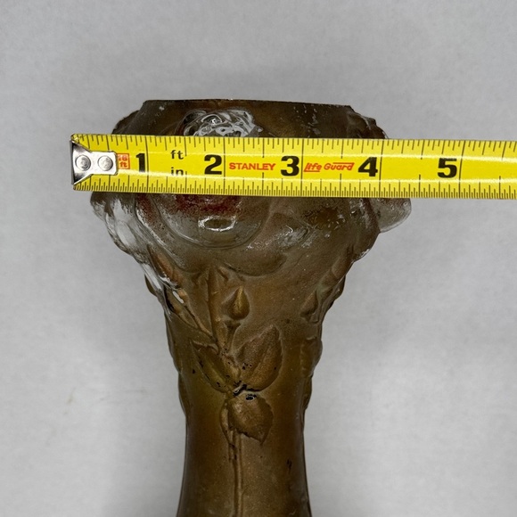 Antique Goofus Glass Vase 1900-1920 - Picture 8 of 10